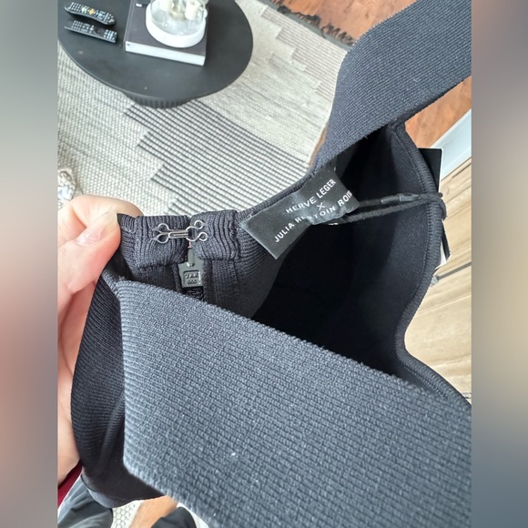 Herve Leger Black Mini Dress - Picture 5 of 6